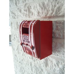 Stopper II® clear polycarbonate cover without horn, but with French labelling for surface mounted manual pull stations