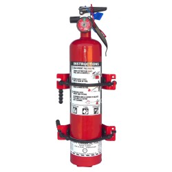 Amerex 862 heavy-duty vehicle rubber strap bracket for 2½ lb portable fire extinguishers, Ø 5-7 inches