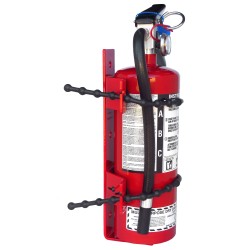 Amerex 864 heavy-duty vehicle rubber strap bracket for 5 lb portable fire extinguishers, Ø 7-8 inches