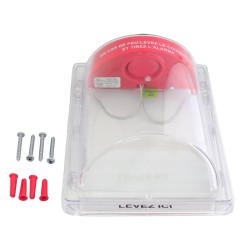 Couvercle Stopper II avec alarme locale et instructions en français pour station manuelle encastrée