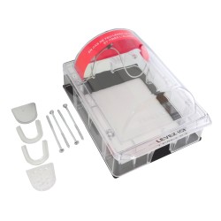 Couvercle Weather Stopper sans alarme locale, mais avec instructions en français pour station manuelle en surface