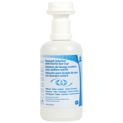 Bouteille vide de remplacement pour ensemble mural pour lavage oculaire, 1 litre.