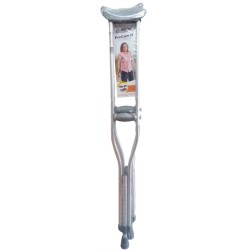 Airgo ProCare IC aluminium crutches for adults. Adjustable from 112 to 132 cm (44” to 52”).