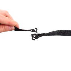 Accessory North Safety 4-point adjustable elastic nylon chin strap for North A119R hard hats. Sold individually