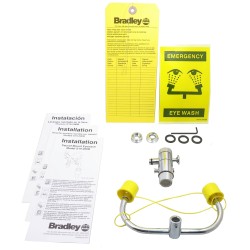 Faucet eyewash station for laboratories, certified ANSI Z358.1-2009.