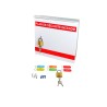 Steel box safety plan13 3/8 in W X 13 3/8 in H X 4 1/4 in. Fire safety plan box is made 18 gauge.