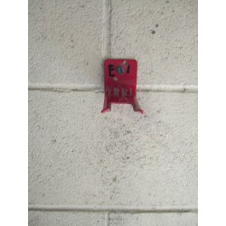 Wall hanger brackets for Amerex brand 10 lb dry chemical portable fire extinguishers