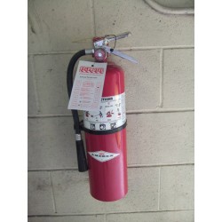 Wall hanger brackets for Amerex brand 10 lb dry chemical portable fire extinguishers