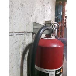 Wall hanger brackets for Pyrene brand 10 lb dry chemical portable fire extinguishers