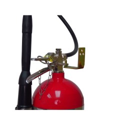 Wall hanger brackets for Flag 15-20 lb CO2, dry chemical, and 2.5 gal water portable fire extinguishers