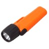 UK4AA-AS2 certified anti-explosion front switch flashlight with xenon bulb. Orange casing.