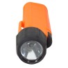 UK4AA-AS2 certified anti-explosion front switch flashlight with xenon bulb. Orange casing.