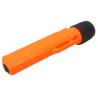 UK4AA-AS2 certified anti-explosion front switch flashlight with xenon bulb. Orange casing.