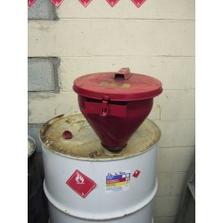 Safety drum funnels 32 in., whit flame arrestor.