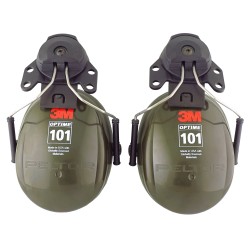 Coquilles 3M PELTOR Optime 101 H7P3E pour casque de sécurité, NRR 24 dB