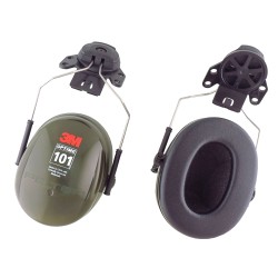 Coquilles 3M PELTOR Optime 101 H7P3E pour casque de sécurité, NRR 24 dB