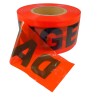 Red barricade tape, DANGER, 3 in X 1000 ft.