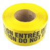 Bilingual yellow barricade tape, CAUTION DO NOT ENTER, 3 po X 1000 ft.