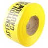 Bilingual yellow barricade tape, CAUTION DO NOT ENTER, 3 po X 1000 ft.