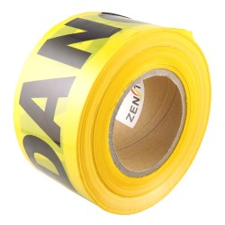 Yellow barricade tape, DANGER, 3 in X 1000 ft.