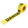 Yellow barricade tape, DANGER, 3 in X 1000 ft.