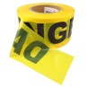 Yellow barricade tape, DANGER, 3 in X 1000 ft.