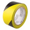 Ruban d'avertissement autocollant rayé noir et jaune, 2 po X 48 pi, (50 mm X 16 m).