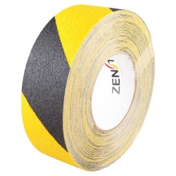 Warning yellow and black non-slip self adhesive tape, 2 inches X 60 ft.