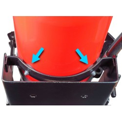 Rubber cushion for heavy-duty extinguisher hook for vehicles