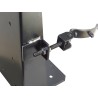 Box-type vehicle bracket for 5 lb portable fire extinguishers with 4 to 4 ½ inches in diameter
