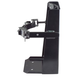 Box-type vehicle bracket for portable fire extinguishers with 8 to 8 ¼ inches in diameter