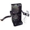 Box-type vehicle bracket for portable fire extinguishers with 8 to 8 ¼ inches in diameter