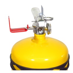 Amerex portable fire extinguisher with sodium chloride, 30 lbs, type D (sodium, potassium or magnesium fires), with wall hook