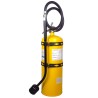 Amerex portable fire extinguisher with sodium chloride, 30 lbs, type D (sodium, potassium or magnesium fires), with wall hook
