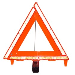 Ensemble de 3 réflecteurs amovibles. Comprend un étui de rangement. Couleur orange.