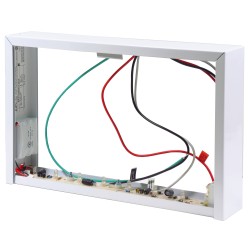 Green Running Man LED emergency exit sign, steel casing, with back-up battery