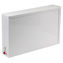 Green Running Man LED emergency exit sign, steel casing, with back-up battery