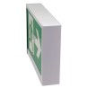 Green Running Man LED emergency exit sign, steel casing, no battery