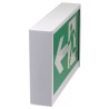 Green Running Man LED emergency exit sign, steel casing, no battery