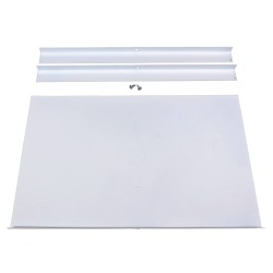 Enseigne avec pictogramme vert «personne qui court» pour sortie de secours, avec DEL, boîtier en métal, batterie incluse