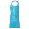 Blue polyethylene apron 1 mil 46 X 28  pq/100 un.