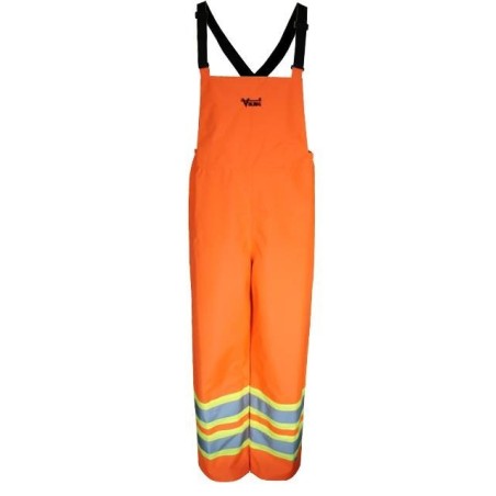 Hi-Viz orange Handyman® 300D pants for extreme conditions with silver & yellow stripes, CSA, Class 2, Level 2 (S-3XL)
