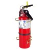 Universal vehicle bracket for 5 lb portable fire extinguishers with 4 ½ inches in diameter