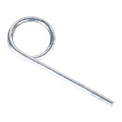 Single-point pull pin for portable fire extinguishers, fits most models of portable fire extinguishers. 