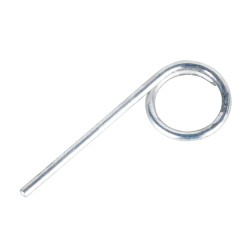Single-point pull pin for portable fire extinguishers, fits most models of portable fire extinguishers. 