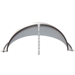 Acrylic half dome convex mirror, for 180-degree view in a T-intersection.