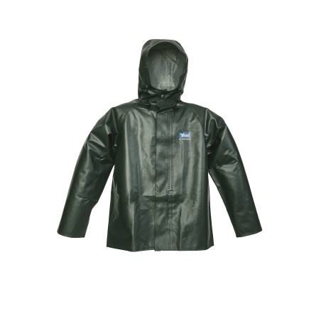 Manteau imperméable Viking Journeyman en polyester recouvert de PVC vert pour conditions extrêmes (S à 3XL)