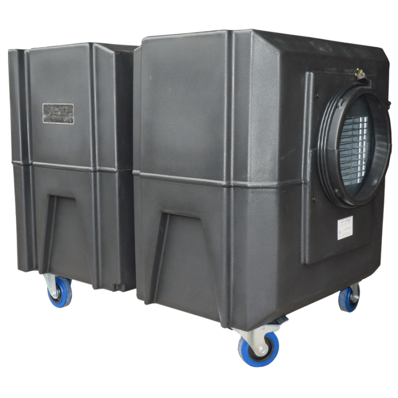 BULLDOG portable air scrubber with  two speed. Ideal for asbestos abatement & decontamination workzone