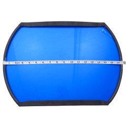 Miroir convexe rectangulaire sur bras ajustable, en acrylique, à champ de vue de 160 degrés.