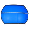 Acrylic rectangular convex mirror with adjustable arm, 160-degree field of view.